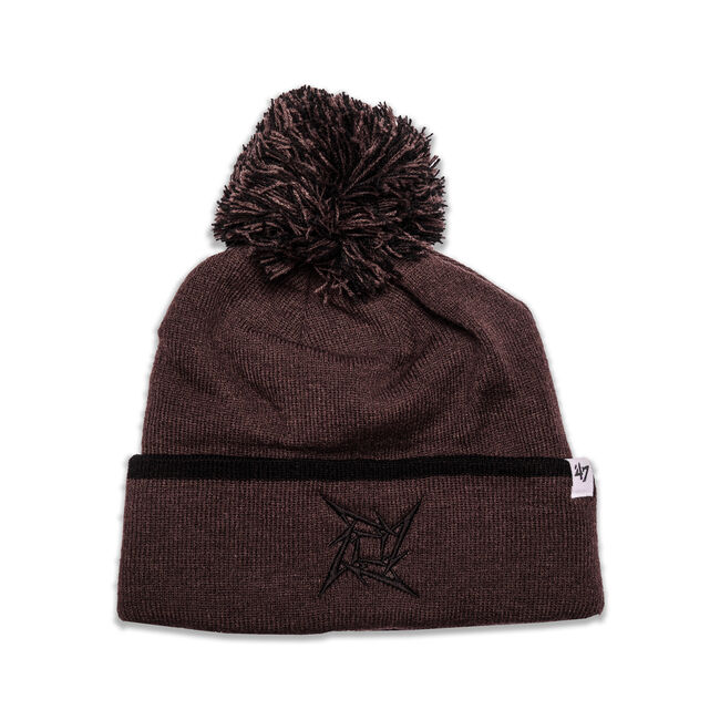 Ninja Star Pom Cuffed Beanie, , hi-res